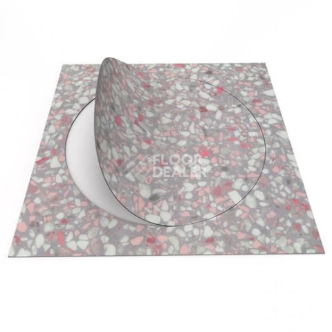 Forbo Allura Material 63588DR7 pink terrazzo circle фото 2 | FLOORDEALER